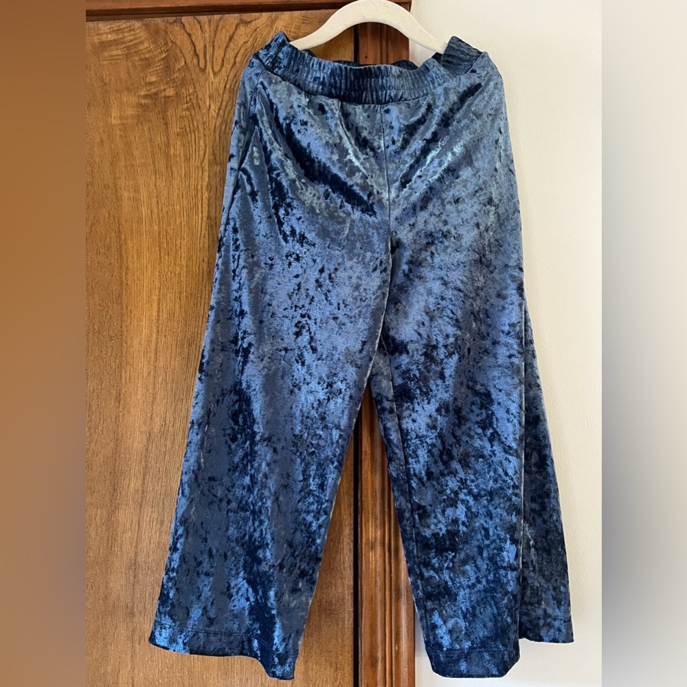 Cat & Jack Girls Velvet crop pants